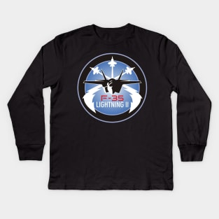 F35 Lightning II Kids Long Sleeve T-Shirt